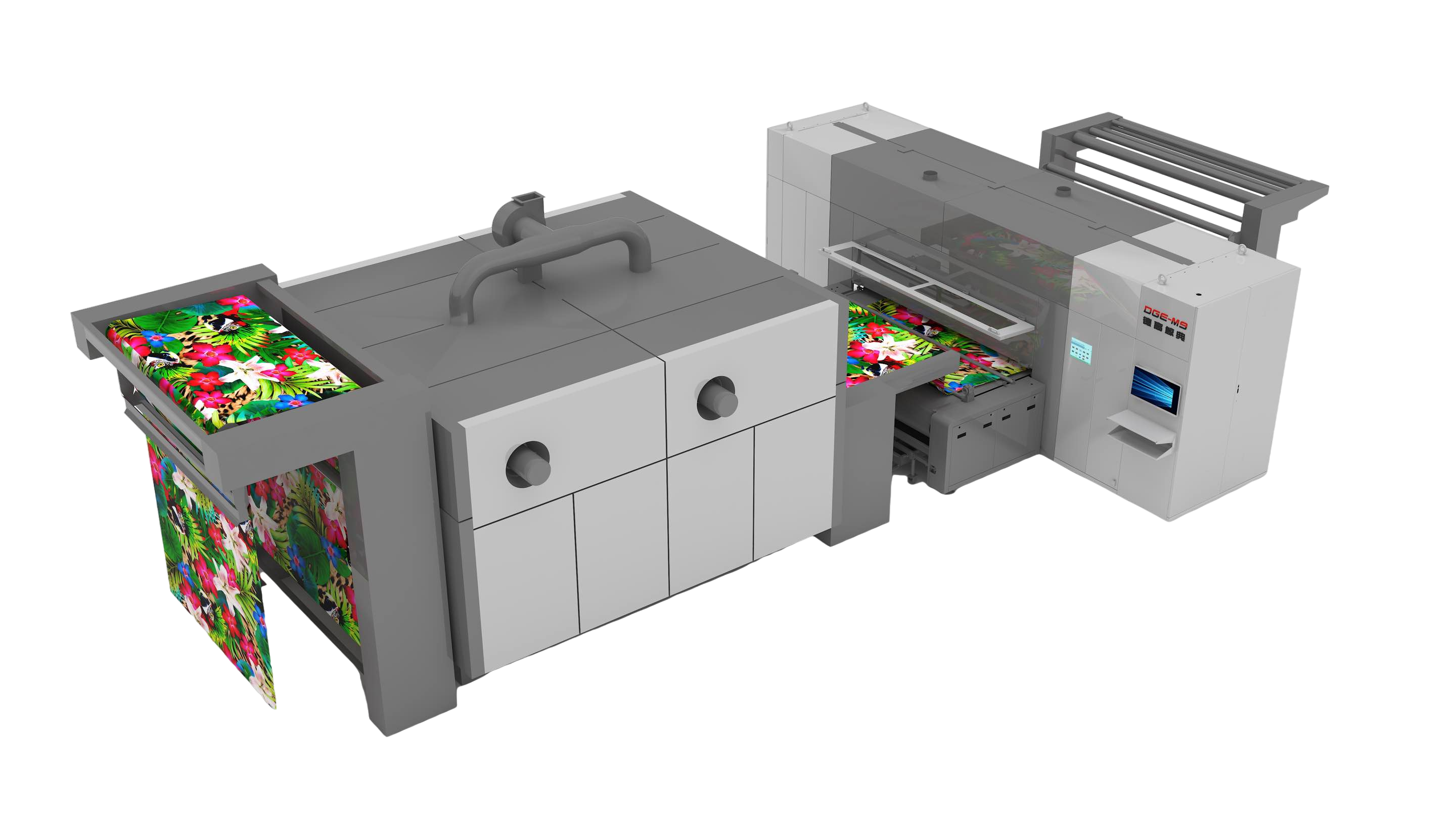 Digital direct-jet tape guide machine